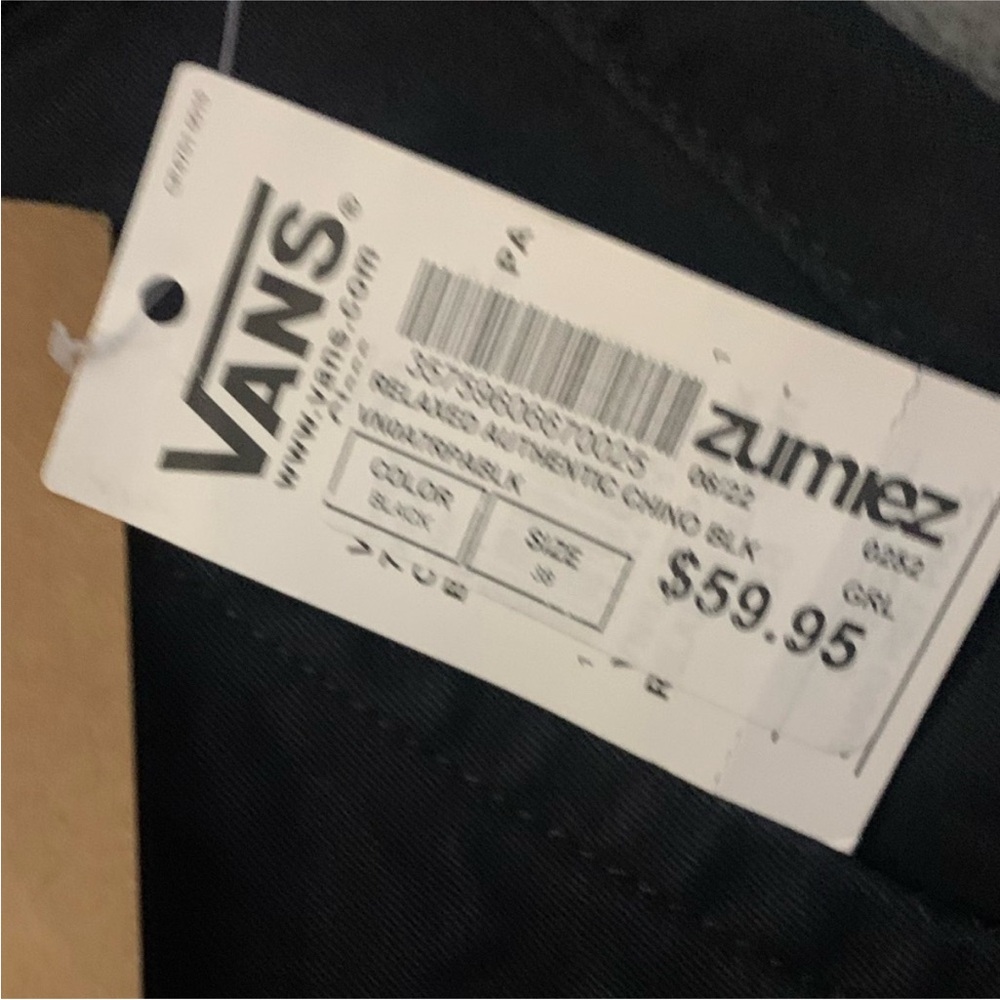 Vans Black and White Casual Pants